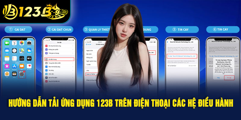 Hướng dẫn tải ứng dụng 123B trên điện thoại các hệ điều hành