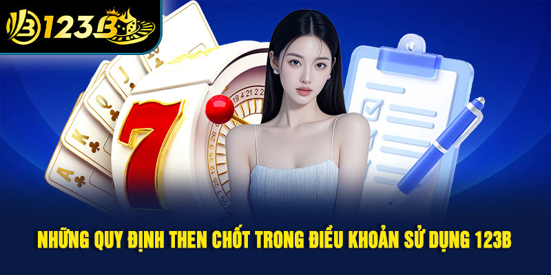 Những quy định cốt lõi trong điều khoản sử dụng 123B